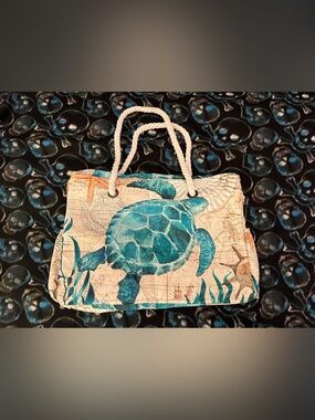 Nautical Sea Turtle Beach/Tote Bag NWOT